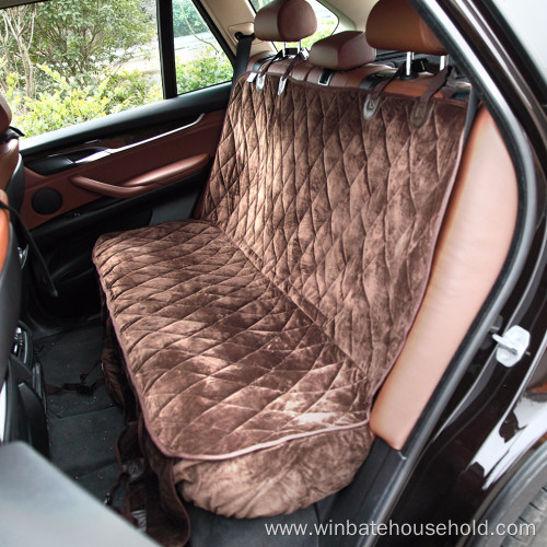 Crystal Velvet Soft Car Seat Cover For Dog